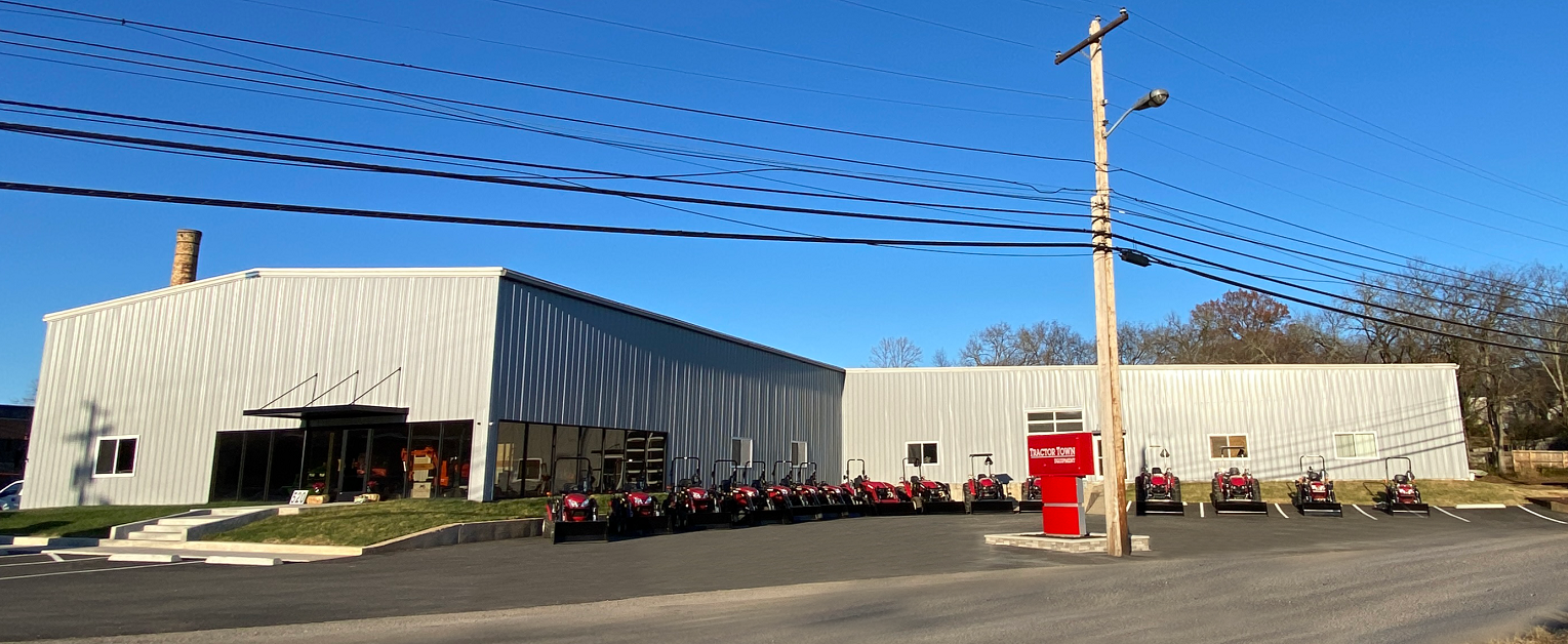 Front view of Tractor house building